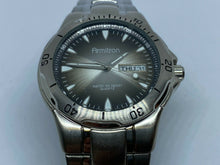 Load image into Gallery viewer, Armitron Mens 50m Moving Bezel Silver Analog Quartz Watch Hours~Date~New Battery