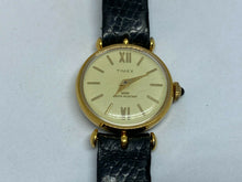 Load image into Gallery viewer, VTG Timex Lady Gold Tone Leather Water Resistant Hand-Wind Mechanical Watch Hour