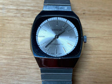 Load image into Gallery viewer, Vintage Geneva Hong Kong Men Silver Stretch Band Hand-Wind Mechanical Watch Hour