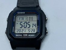 Load image into Gallery viewer, Casio W-800H Men Black Square Digital Alarm Chrono Quartz Watch Hour~New Battery