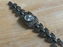 Load image into Gallery viewer, VTG Vendome Lady 17 Jewels Silver Ornate Roman Hand-Wind Mechanical Watch Hours