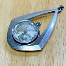 Load image into Gallery viewer, Vintage Sheffield Swiss Lady Silve Hand-Wind Necklace Pendant Pocket Watch Hours