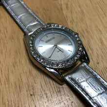 Load image into Gallery viewer, Unused Manhattan By Croton Men Silver Leather Analog Quartz Watch Hours~New Batt