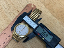 Load image into Gallery viewer, Timex Indiglo Mens 30m Gold Tone Analog Quartz Watch Hours~Day Date~New Battery