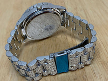 Load image into Gallery viewer, Charles Raymond Men Bling Rhinestone Red Dial Analog Quartz Watch Hours~New Batt