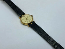 Load image into Gallery viewer, VTG Timex Lady Gold Tone Leather Water Resistant Hand-Wind Mechanical Watch Hour