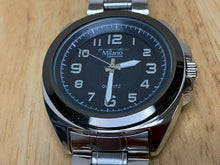 Load image into Gallery viewer, Unused Milano Expressions Men Silver Black Analog Quartz Watch Hours~New Battery