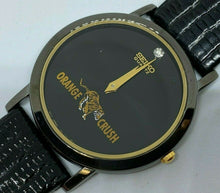 Load image into Gallery viewer, Unused Seiko 7N00 Orange Crush Men Black Thin Analog Quartz Watch Hours~New Batt