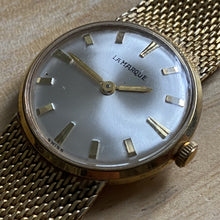 Load image into Gallery viewer, Vintage LA Marque Lady Mesh Band 10 Micron Gold Plated Swiss Made Hand-Wind Mechanical Watch Hours
