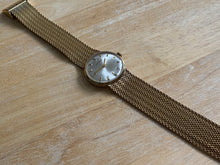 Load image into Gallery viewer, Vintage LA Marque Lady Mesh Band 10 Micron Gold Plated Swiss Made Hand-Wind Mechanical Watch Hours