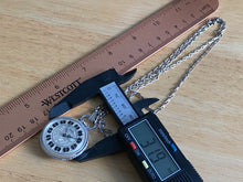 Load image into Gallery viewer, Vintage Hanover Lady Silver Fancy Dial Swiss Made Hand Wind Mechanical Pendant Necklace Pocket Watch Hours