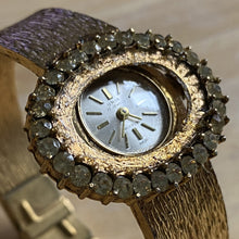 Load image into Gallery viewer, Vintage UNIA Lady 17 Jewels Gold Tone Cuff Bangle Swiss Made Hand-Wind Mechanical Watch Hours