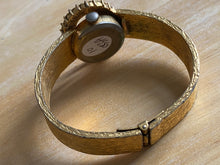 Load image into Gallery viewer, Vintage UNIA Lady 17 Jewels Gold Tone Cuff Bangle Swiss Made Hand-Wind Mechanical Watch Hours