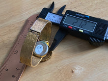 Load image into Gallery viewer, Vintage UNIA Lady 17 Jewels Gold Tone Cuff Bangle Swiss Made Hand-Wind Mechanical Watch Hours