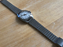 Load image into Gallery viewer, Vintage Timex Lady Classic Silver White Hand-Wind Mechanical Watch Hours~Date