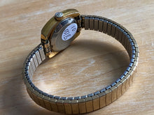 Load image into Gallery viewer, Vintage Caravelle Bulova Lady Gold Tone Swiss Made Stretch Band Hand-Wind Mechanical Watch Hours