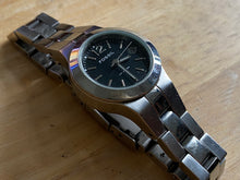 Load image into Gallery viewer, Fossil AM-4194 Lady 100m All Steel Silver Black Analog Quartz Watch Hours~Date~New Battery