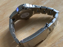 Load image into Gallery viewer, Fossil AM-4194 Lady 100m All Steel Silver Black Analog Quartz Watch Hours~Date~New Battery