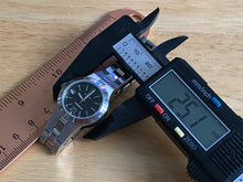 Load image into Gallery viewer, Fossil AM-4194 Lady 100m All Steel Silver Black Analog Quartz Watch Hours~Date~New Battery