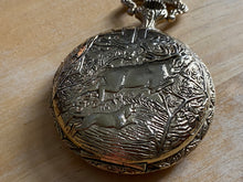 Load image into Gallery viewer, Vintage Ramington Mens Gold Tone Half-Hunter Flower Dial Hand Wind Mechanical Watch Hours