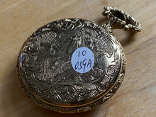 Load image into Gallery viewer, Vintage Ramington Mens Gold Tone Half-Hunter Flower Dial Hand Wind Mechanical Watch Hours