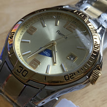 Load image into Gallery viewer, Unused Remix Baird Mens 30m All Steel Dual Tone Analog Quartz Watch Hours~Date~New Battery