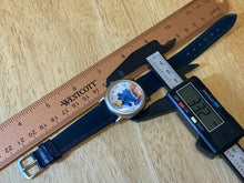 Load image into Gallery viewer, NEW VTG The Muffy Vanderbear Silver Moving Hat Leather Analog Quartz Watch Hours
