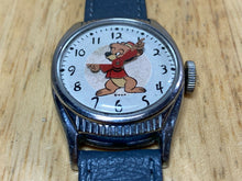 Load image into Gallery viewer, RARE 1940&#39;s US Time Bongo Bear Disney Birthday Hand-Wind Mechanical Watch Hours
