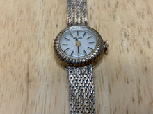 Load image into Gallery viewer, Vintage Bulova Lady 10k Gold Filled Mesh Band Hand-Wind Mechanical Watch Hours
