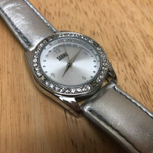 Load image into Gallery viewer, Clean Sarina Mens Lady Silver Rhinestone Analog Quartz Watch Hours~New Battery
