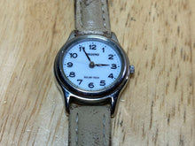 Load image into Gallery viewer, Citizen Reguno Solar-Tech Lady Silver White Leather Analog Quartz Watch Hours
