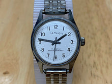 Load image into Gallery viewer, VTG LA Marque Lady 17J Classic Silver Stretch Hand-Wind Mechanical Watch Hours
