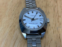 Load image into Gallery viewer, Vintage Timex Lady Silver Water Resistant Beefy Hand-Wind Mechanical Watch Hours
