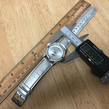 Load image into Gallery viewer, Clean Sarina Mens Lady Silver Rhinestone Analog Quartz Watch Hours~New Battery
