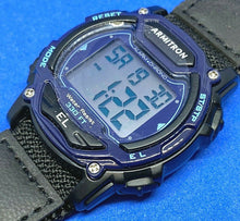 Load image into Gallery viewer, Armitron 45/7004 Men 50m Black Nylon Digital Alarm Chrono Watch Hour~New Battery
