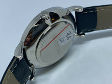 Load image into Gallery viewer, Unused MAESTRO Men Silver White Roman Leather Analog Quartz Watch Hours~New Batt
