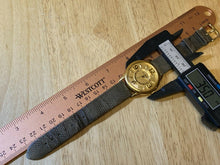 Load image into Gallery viewer, Vintage GUESS Men Gold Tone 3D Dial Leather Analog Quartz Watch Hour~New Battery
