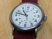 Load image into Gallery viewer, Timex Weekender Indiglo Men 30m Silver White Analog Quartz Watch Hour~New Batter
