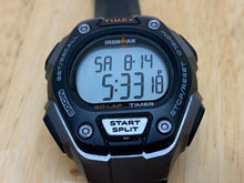 Load image into Gallery viewer, Timex Ironman Men Lady Silver Black Digital Alarm Chrono Watch Hours~New Battery
