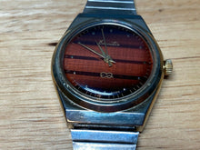 Load image into Gallery viewer, Vintage Executive Mens Gold Tone Brown Dial Hand-Wind Mechanical Watch Hours
