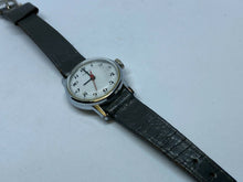 Load image into Gallery viewer, Vintage Timex Lady Classic Silver White Leather Hand-Wind Mechanical Watch Hours
