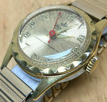 Load image into Gallery viewer, VTG Lucerne Electra Swiss Men Gold Tone Stretch Hand-Wind Mechanical Watch Hours
