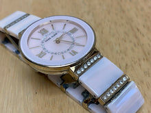 Load image into Gallery viewer, Anne Klein AK/2832 Lady Pink Ceramic Gold Tone Analog Quartz Watch Hour~New Batt
