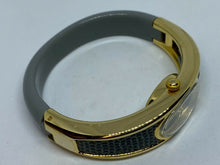 Load image into Gallery viewer, Vintage PAT Lady Gold Tone Gray Cuff Bangle Hand-Wind Up Mechanical Watch Hours
