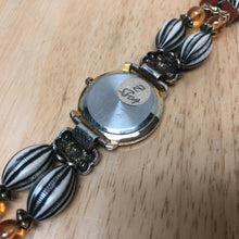 Load image into Gallery viewer, Vintage LA Express Lady Ornate Bezel Gold Tone Analog Quartz Watch Hour~New Batt
