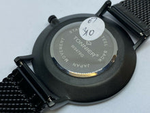 Load image into Gallery viewer, Unused Tonnier Mens Black Mesh Japan Movt Analog Quartz Watch Hours~New Battery
