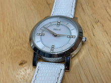 Load image into Gallery viewer, Relic Lady 50m Silver Steel MOP Leather Analog Quartz Watch Hours~New Battery
