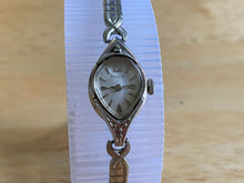 Load image into Gallery viewer, Vintage Bulova Lady 10k RGP GF Band Real Diamond Hand-Wind Mechanical Watch Hour
