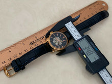 Load image into Gallery viewer, Stuhrling Men Lady 20 Jewels Skeleton Gold Tone Self-Wind Automatic Watch Hours
