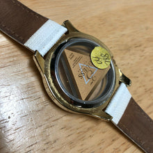 Load image into Gallery viewer, GUESS U10045L1 Lady Triangle Dial Gold Tone Analog Quartz Watch Hour~New Battery
